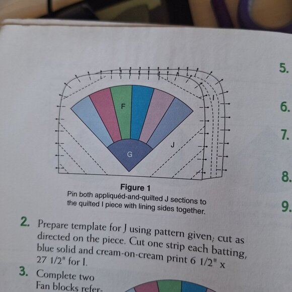 Easy Dresden Kitchen Quilting Booklet 6 Quilting Projects & Plastic Templates - Picture 7 of 7